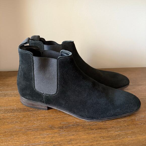 BP. Men’s Water Resistant Black Suede Chelsea Boot- Size 42M (9M) - Picture 1 of 11